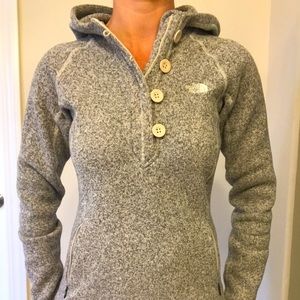 North Face Crescent Sunshine Hoodie Gray